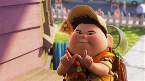Russell is the overall deuteragonist of the Up franchise. He is the deuteragonist of Disney/Pixar's 2009 animated full-length feature film, Up, a minor character in Dug's Special Mission, and George and A.J. He is a junior-in-training Wilderness Explorer who (unintentionally) accompanies Carl Fredricksen on his journey to Paradise Falls. 